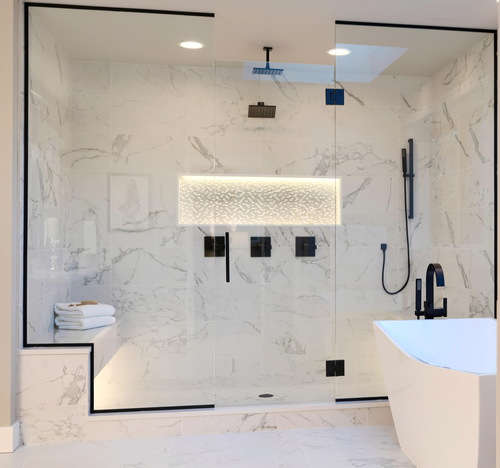 Installation de douche italienne par MPCE 95